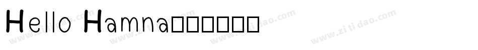 Hello Hamna字体转换